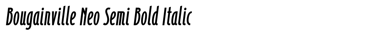 Bougainville Neo Semi Bold Italic